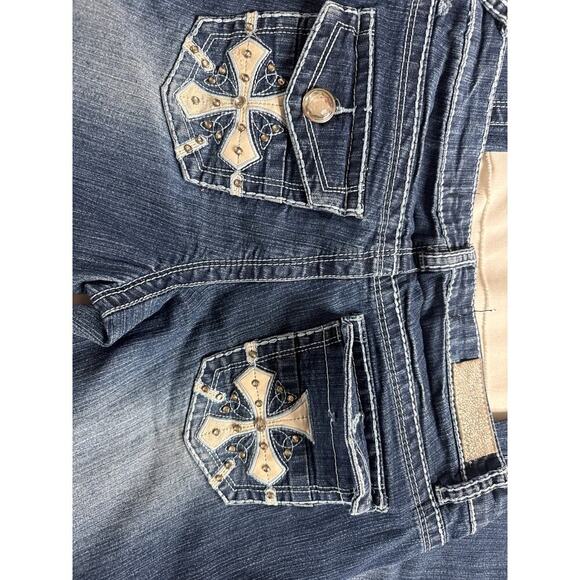 ZCO Jeans Premium Women's Bootcut Jeans Size 9 - 33" Inseam - 2000's Dark Wash - Picture 5 of 11